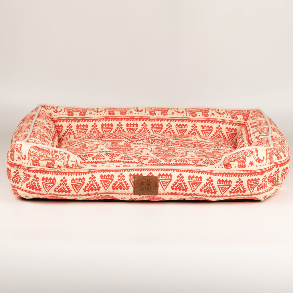 Cuccia Lucky Elephant rossa – 60 × 50 × 14 cm