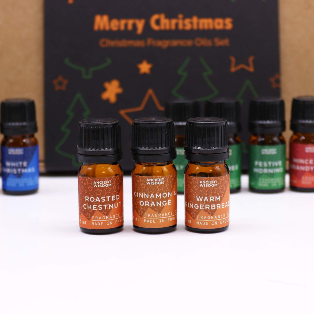 Set di 12 oli profumati natalizi "Delizie di Natale"