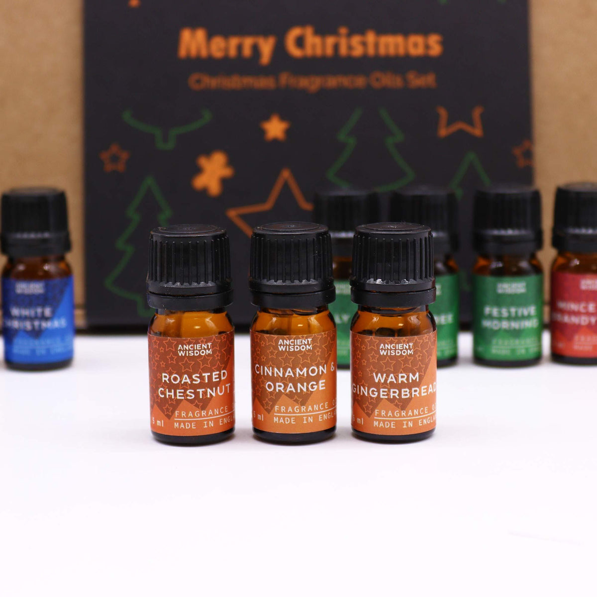 Set di 12 oli profumati natalizi "Delizie di Natale"