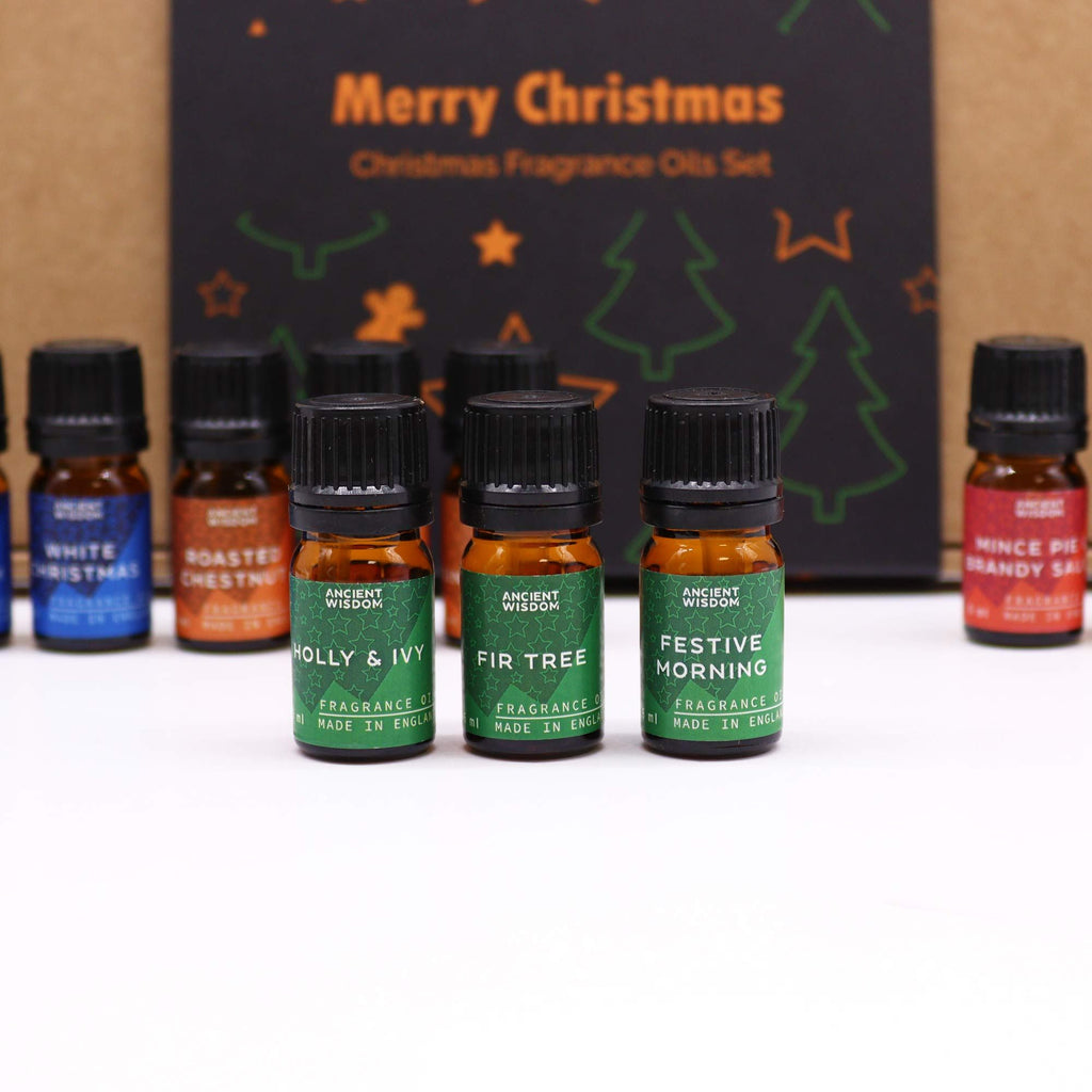 Set di 12 oli profumati natalizi "Delizie di Natale"