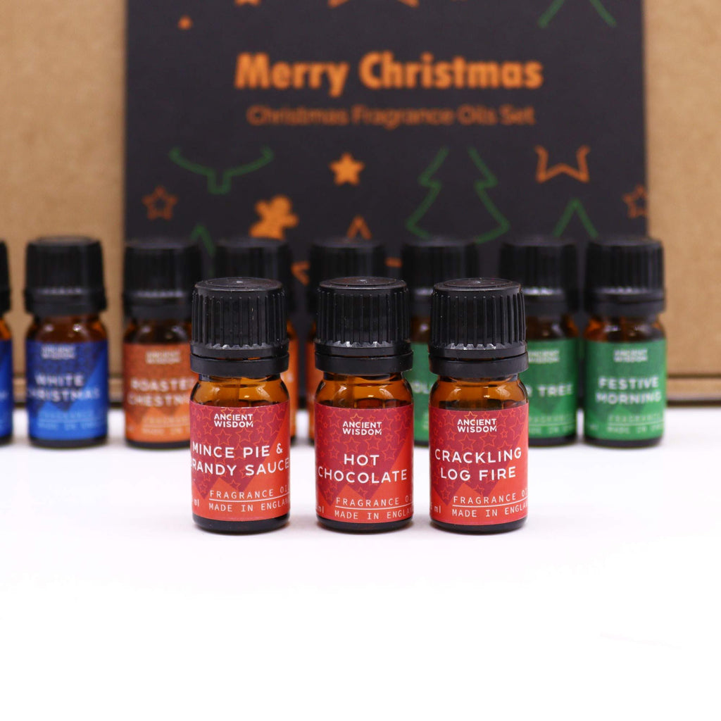 Set di 12 oli profumati natalizi "Delizie di Natale"
