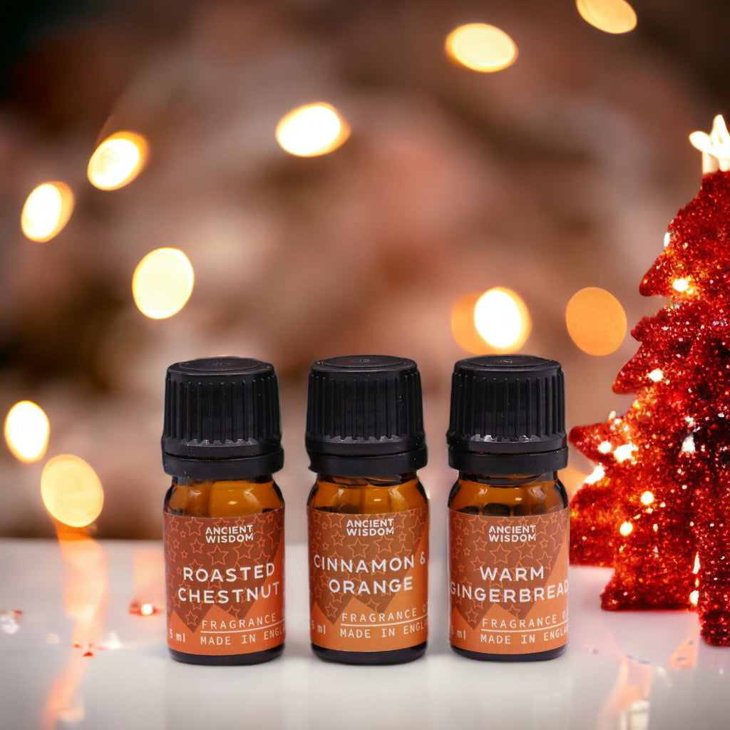 Set di 12 oli profumati natalizi "Delizie di Natale"