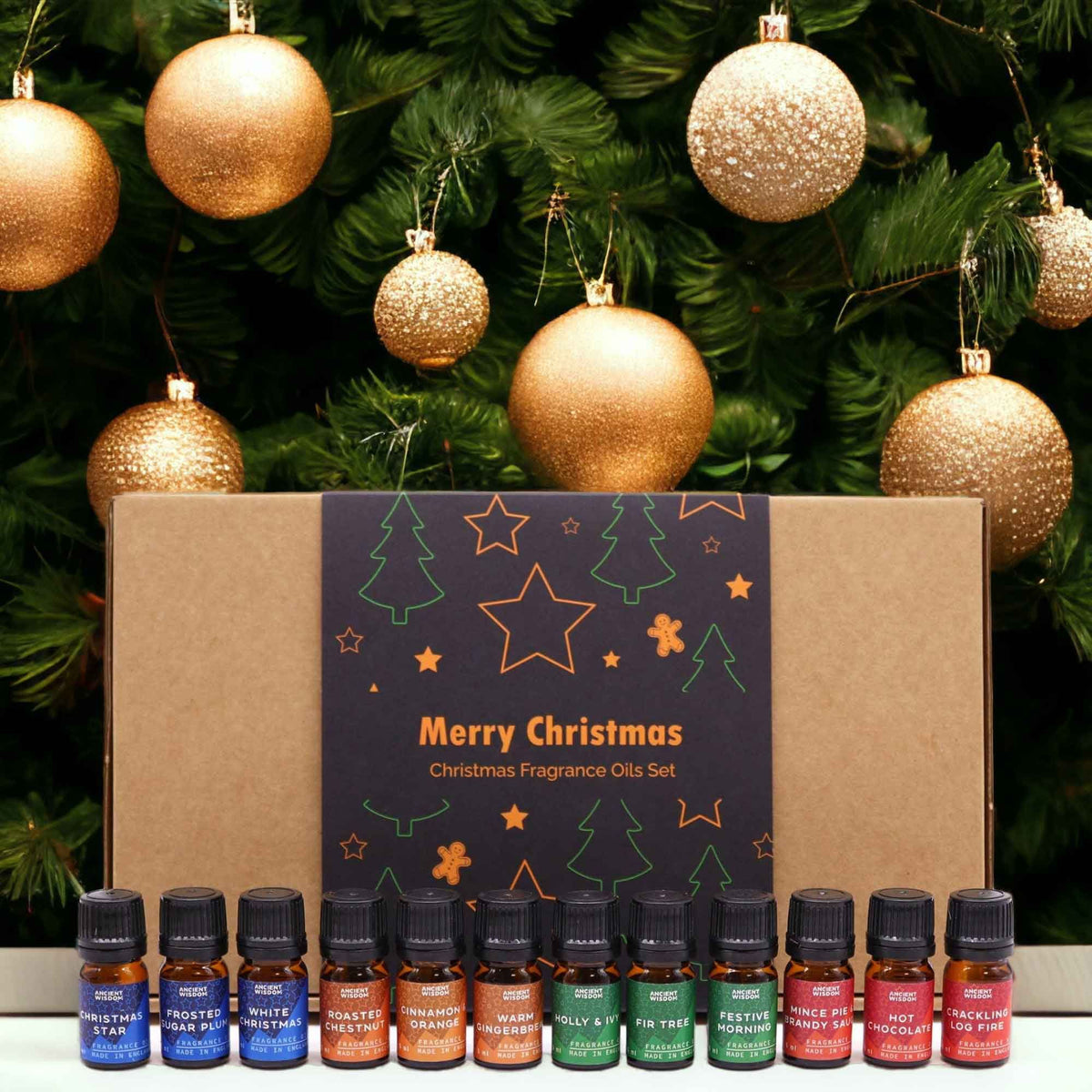 Set di 12 oli profumati natalizi "Delizie di Natale"