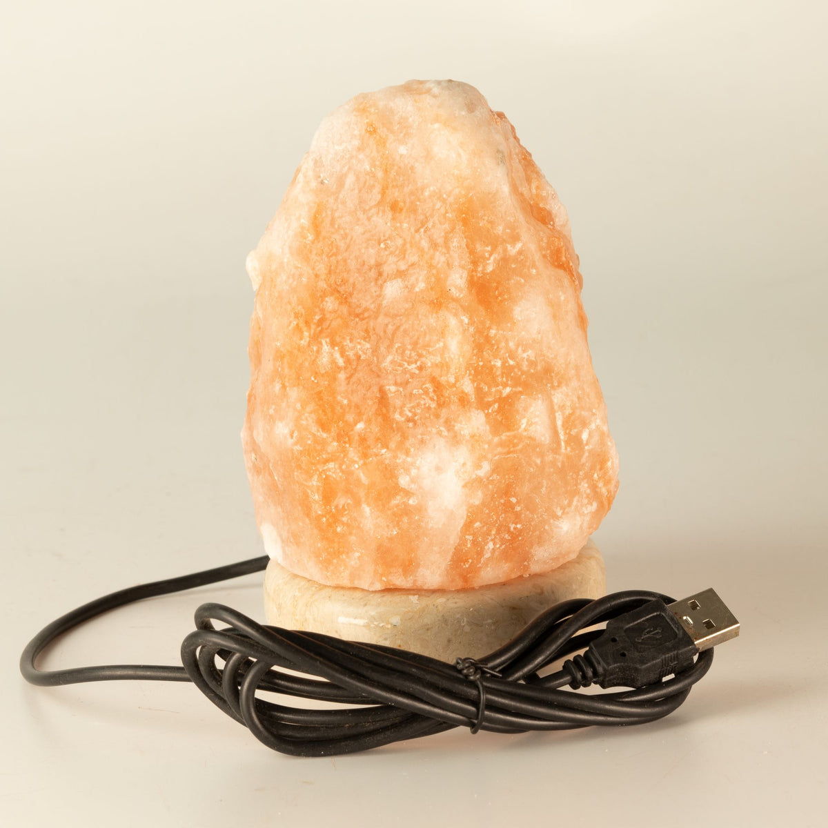 Lampada di sale dell'Himalaya USB – 11,5 cm, luce multicolore
