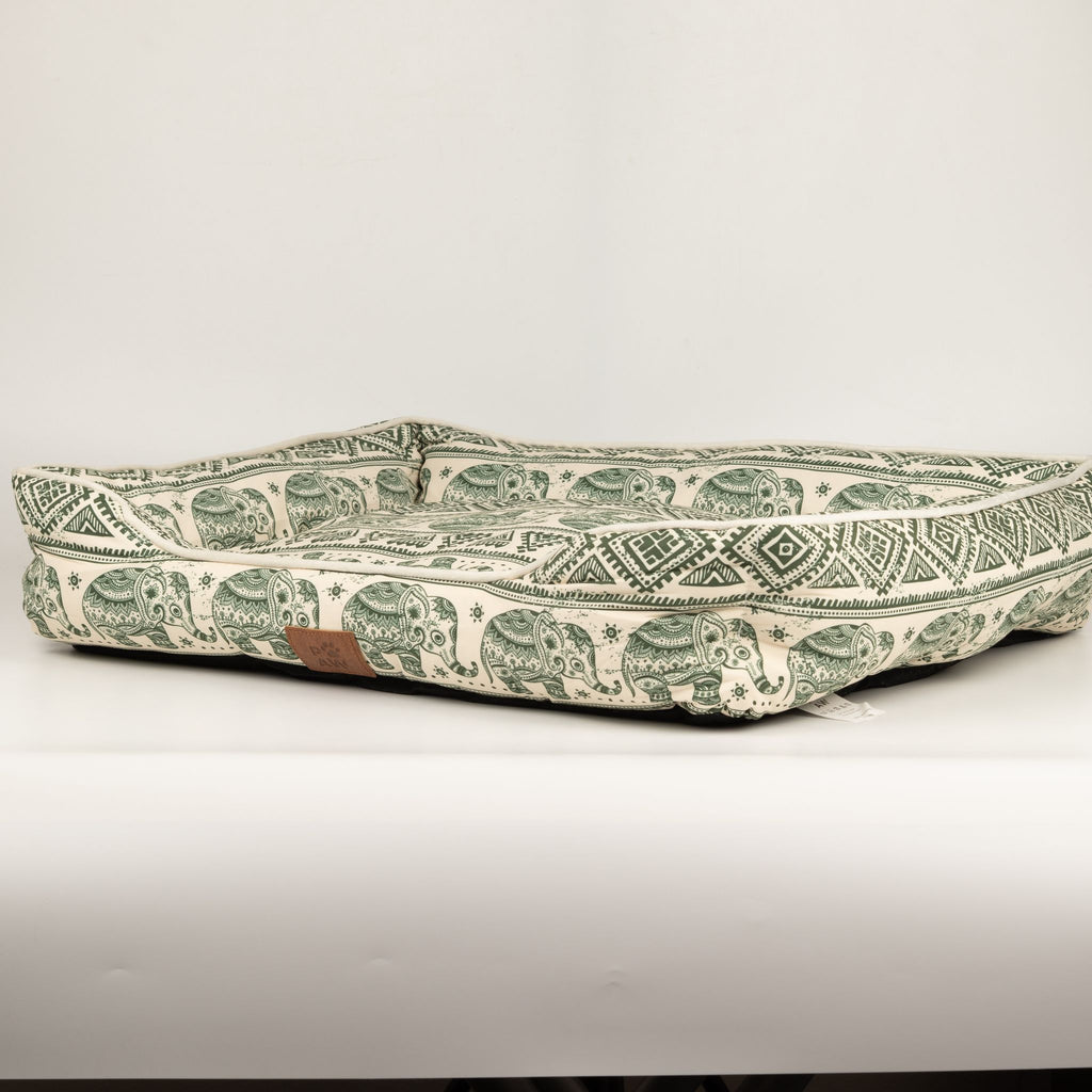 Cuccia Lucky Elephant verde – 60 × 50 × 14 cm