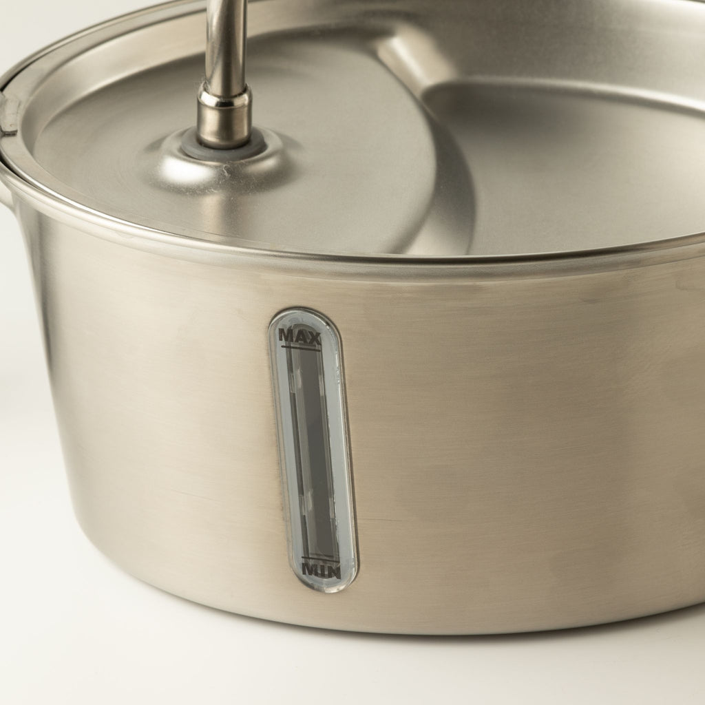 Fontanella elettrica per animali in acciaio inox – 2,5 litri, USB