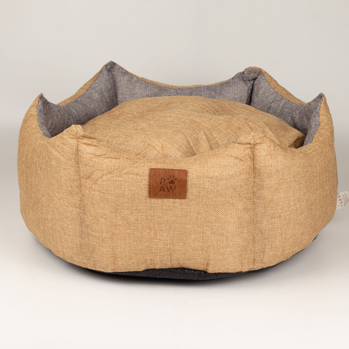 Cuccia a corona Royal sabbia e grigio – media, 50 × 50 × 26 cm