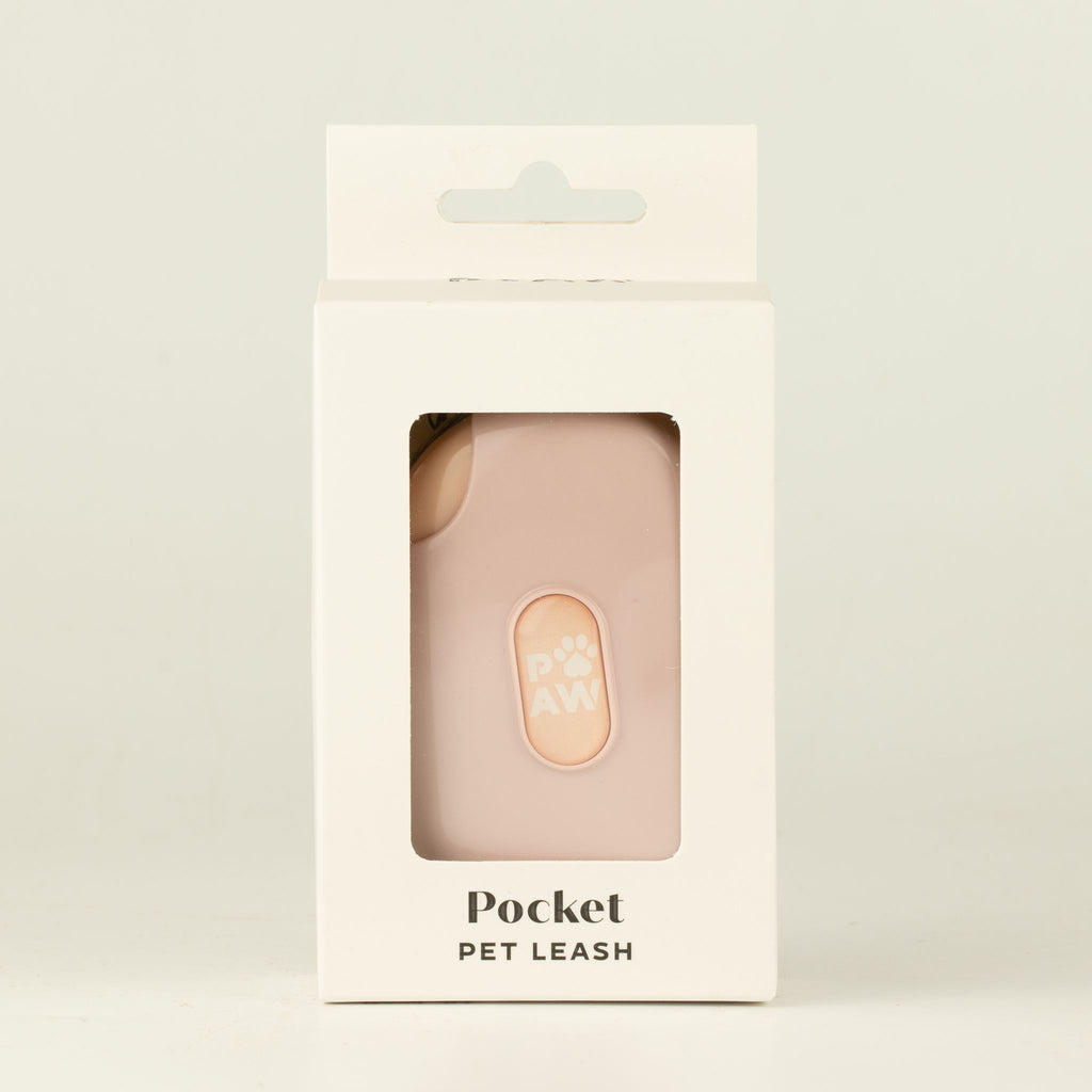 Guinzaglio avvolgibile Pocket Pod rosa – 1,5 m