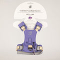 Pettorina Guardian lavanda con ciondolo in ametista – taglia XS (2–4 kg)