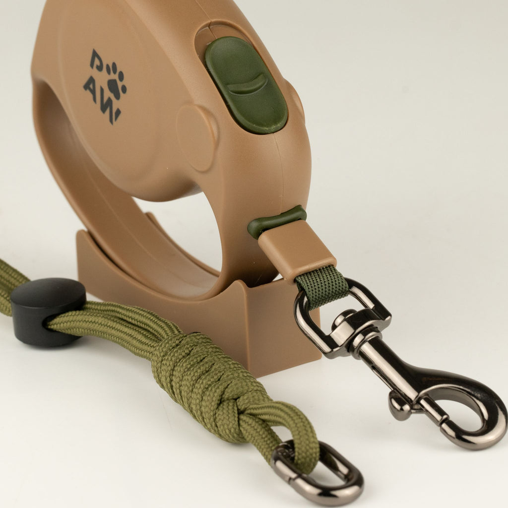 Guinzaglio avvolgibile Elephant Strap marrone – 2 m
