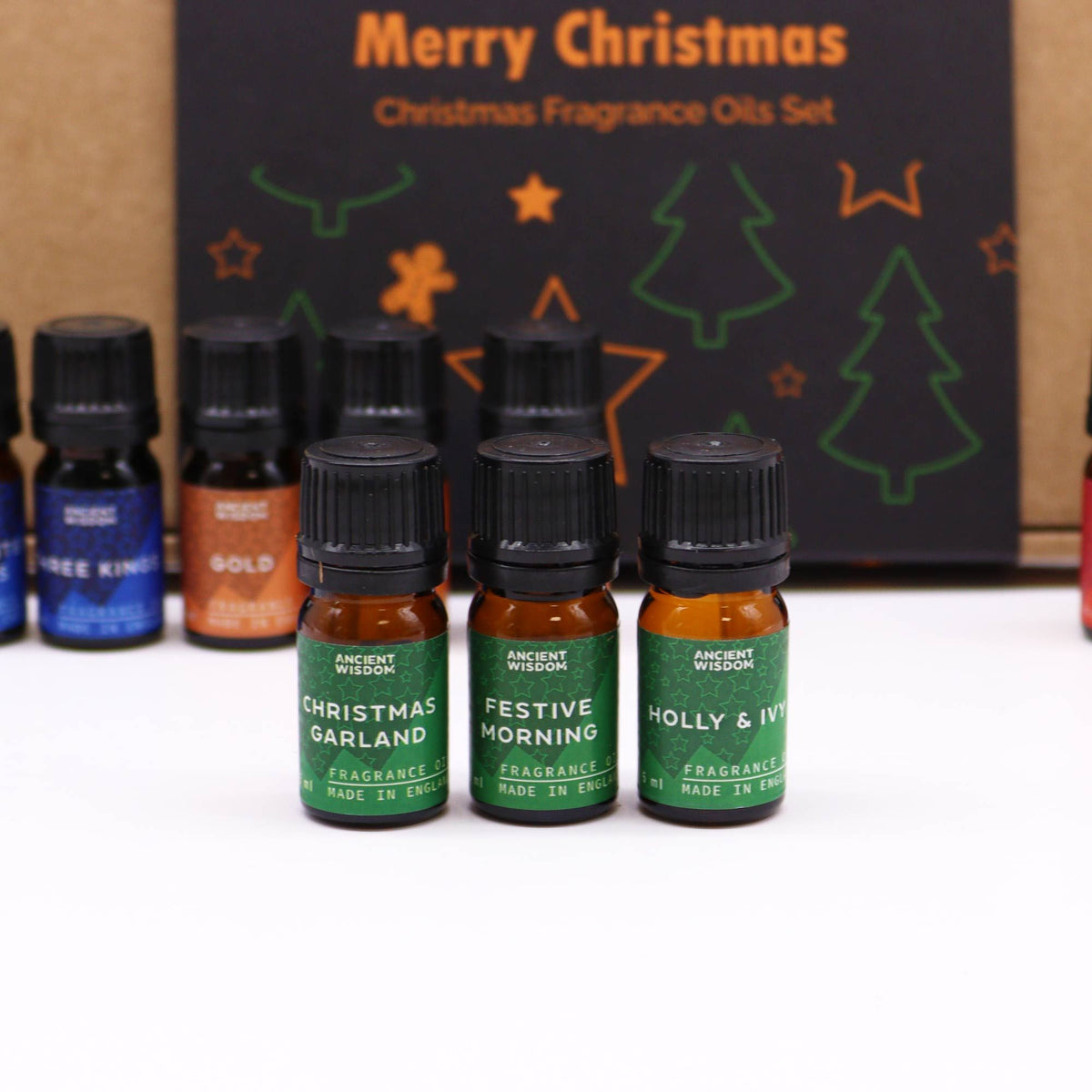 Set di 12 oli profumati "Profumi sacri del Natale"