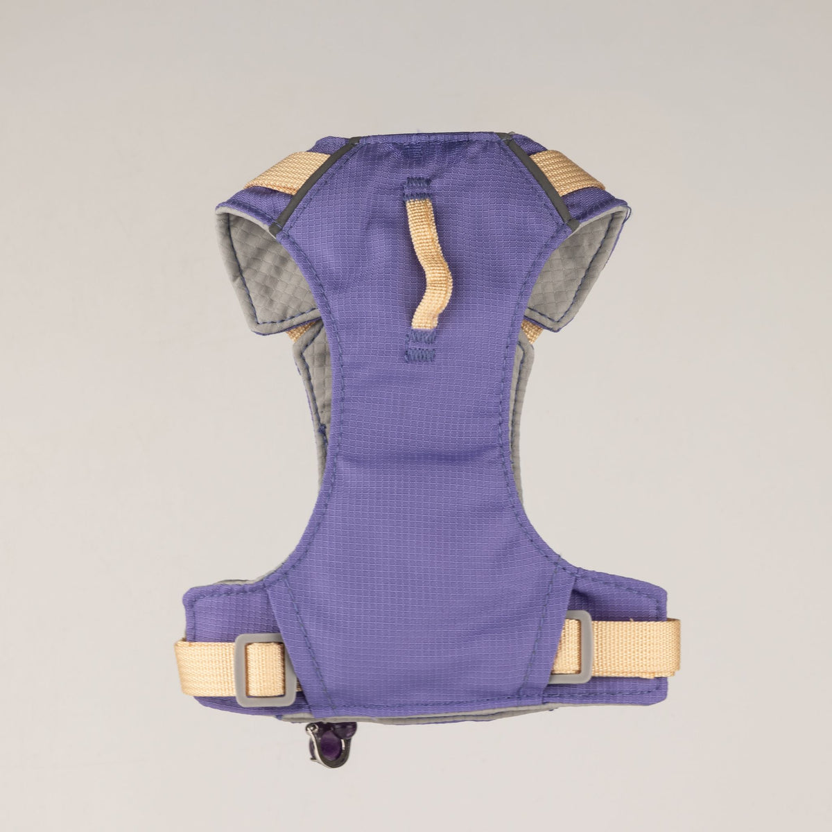 Pettorina Guardian lavanda con ciondolo in ametista – taglia XS (2–4 kg)