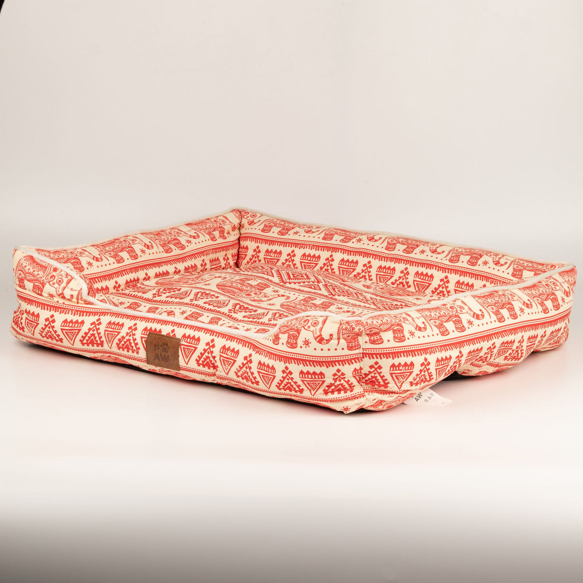 Cuccia Lucky Elephant rossa – 60 × 50 × 14 cm