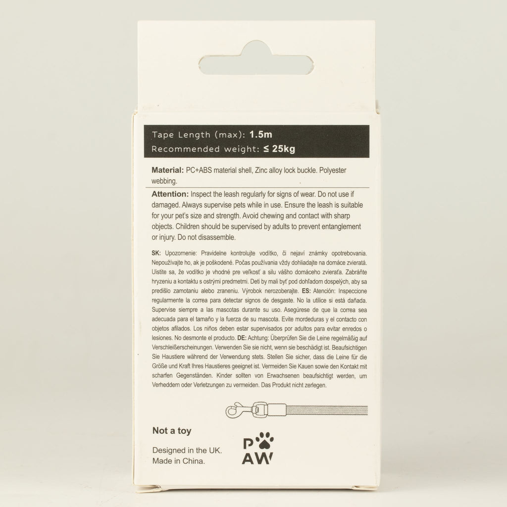 Guinzaglio avvolgibile Pocket Pod rosa – 1,5 m
