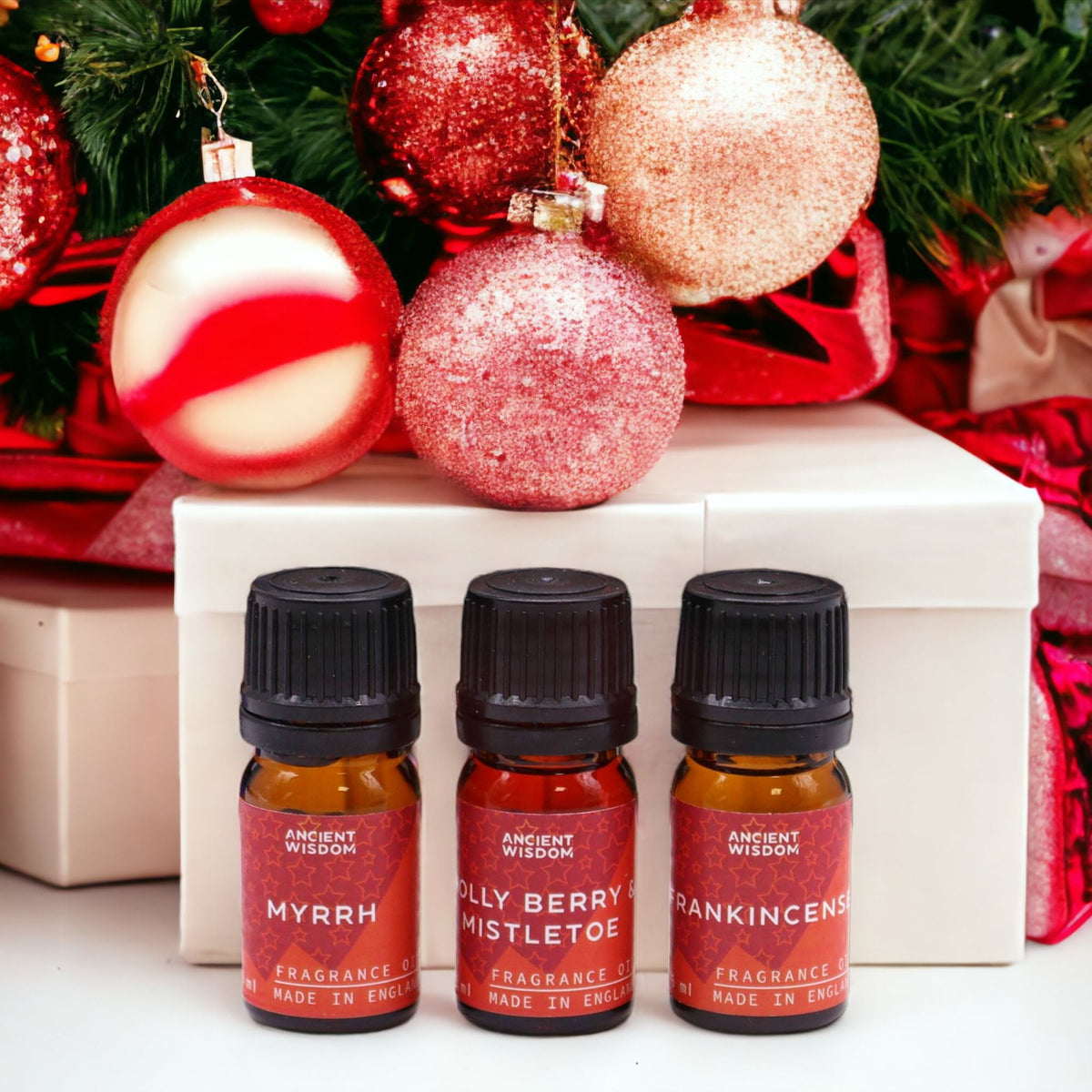 Set di 12 oli profumati "Profumi sacri del Natale"