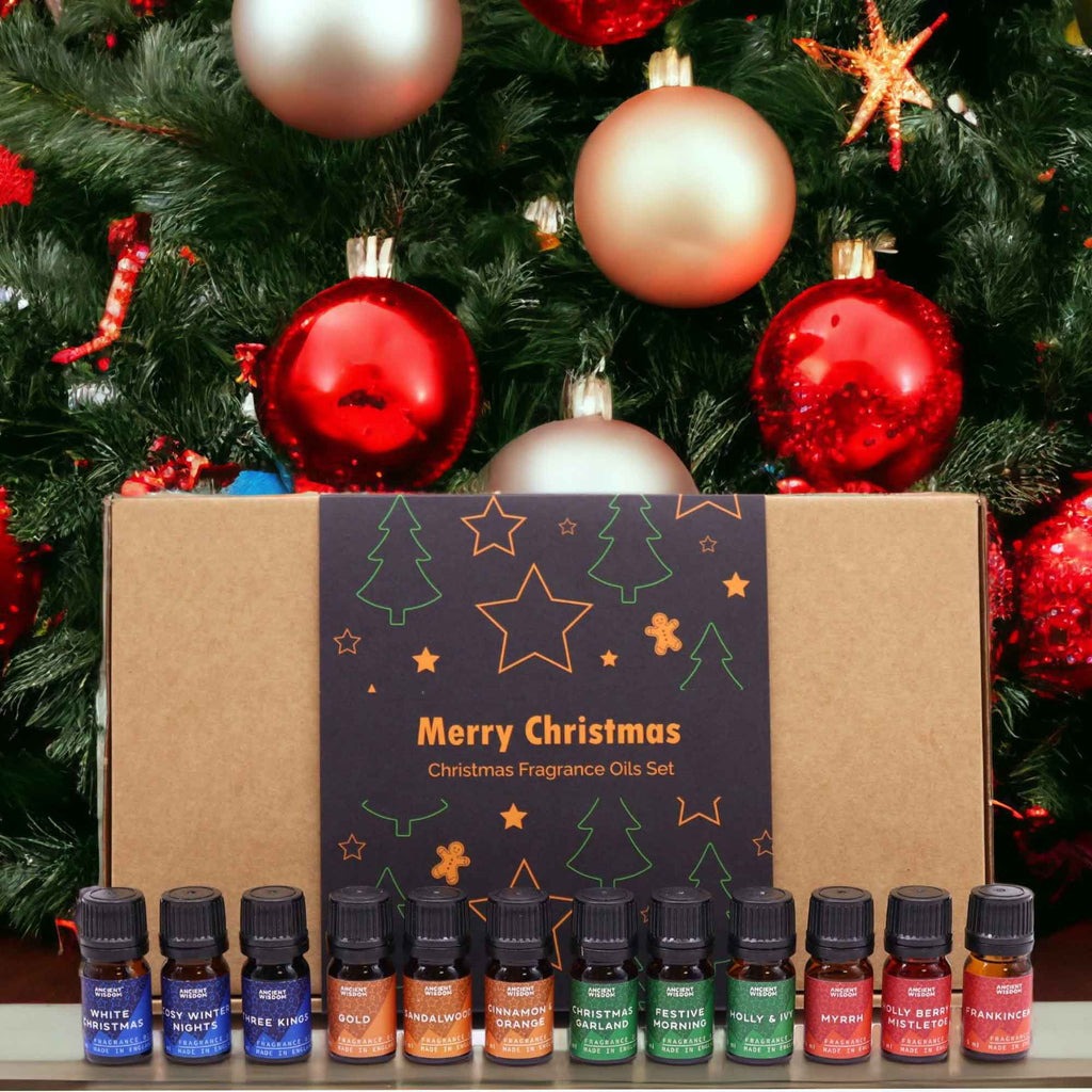 Set di 12 oli profumati "Profumi sacri del Natale"