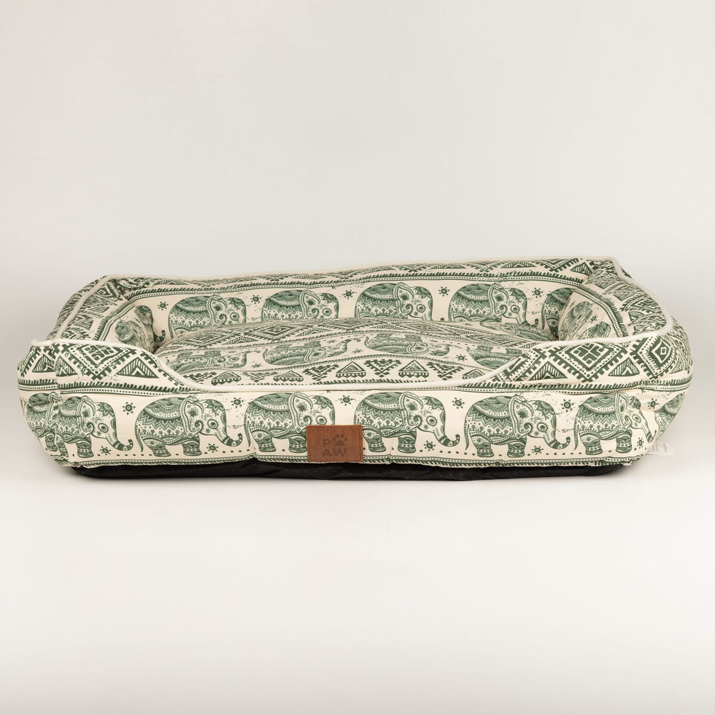 Cuccia Lucky Elephant verde – 60 × 50 × 14 cm