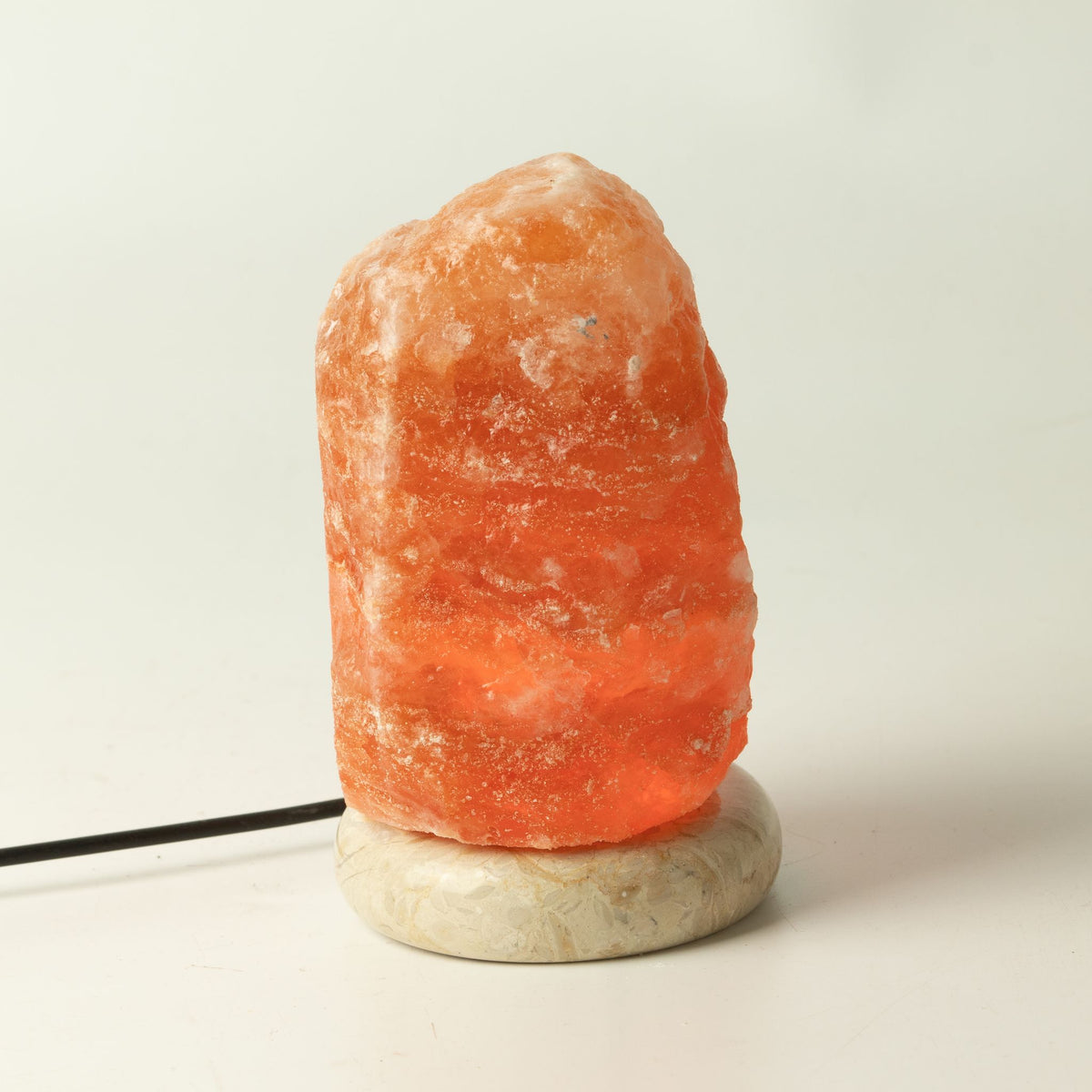Lampada di sale dell'Himalaya USB – 11,5 cm, luce bianca