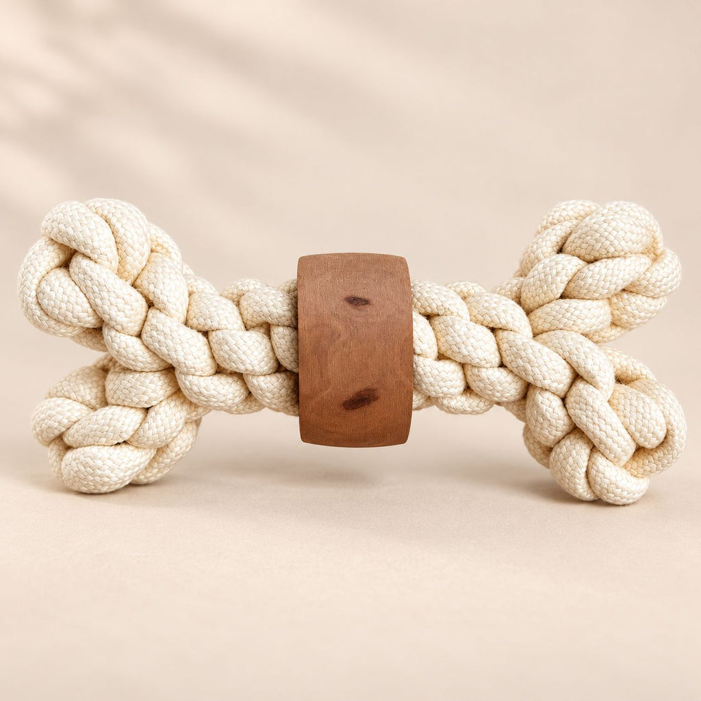 Osso in corda e legno di caffè "Power Knot"