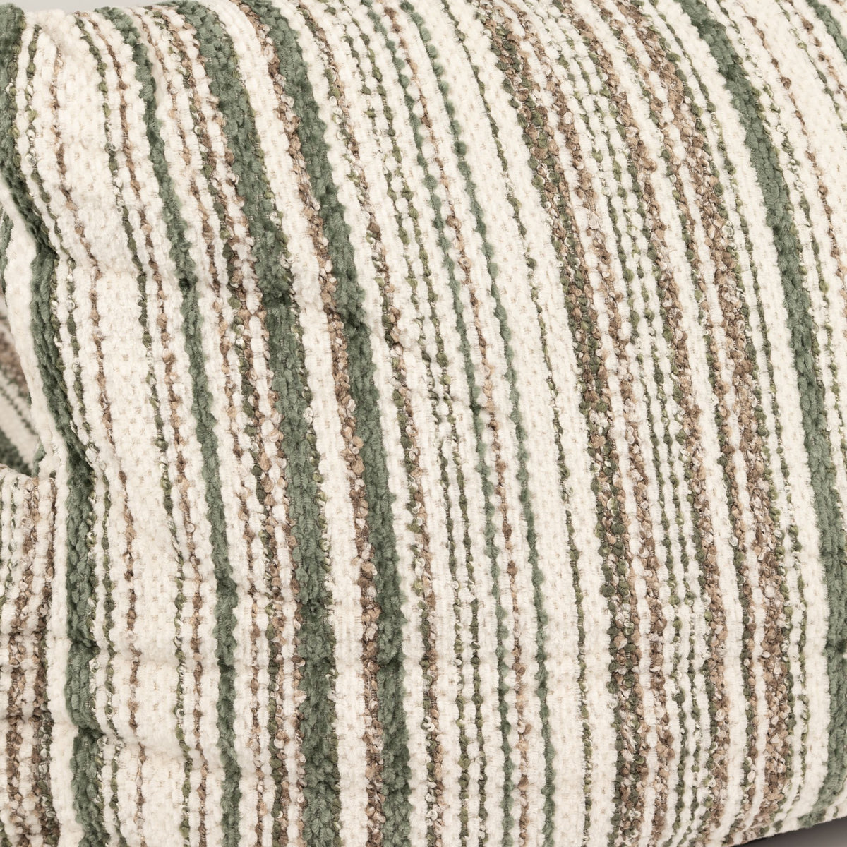 Cuccia a divanetto a righe marroni – piccola, 50 × 50 × 26 cm