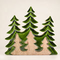Decorazione 3D in legno "Tre alberi" – 20 x 23 cm