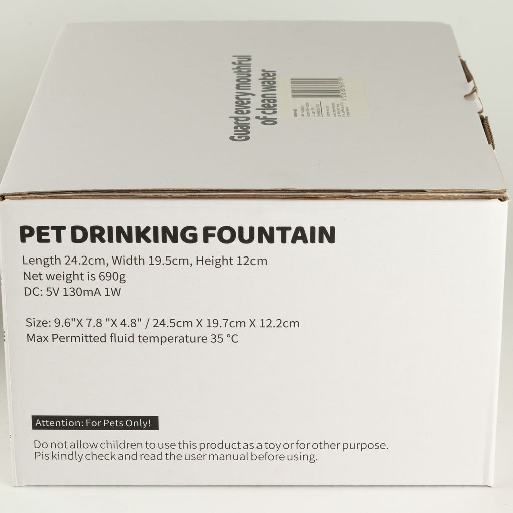Fontanella elettrica per animali in acciaio inox – 2,5 litri, USB