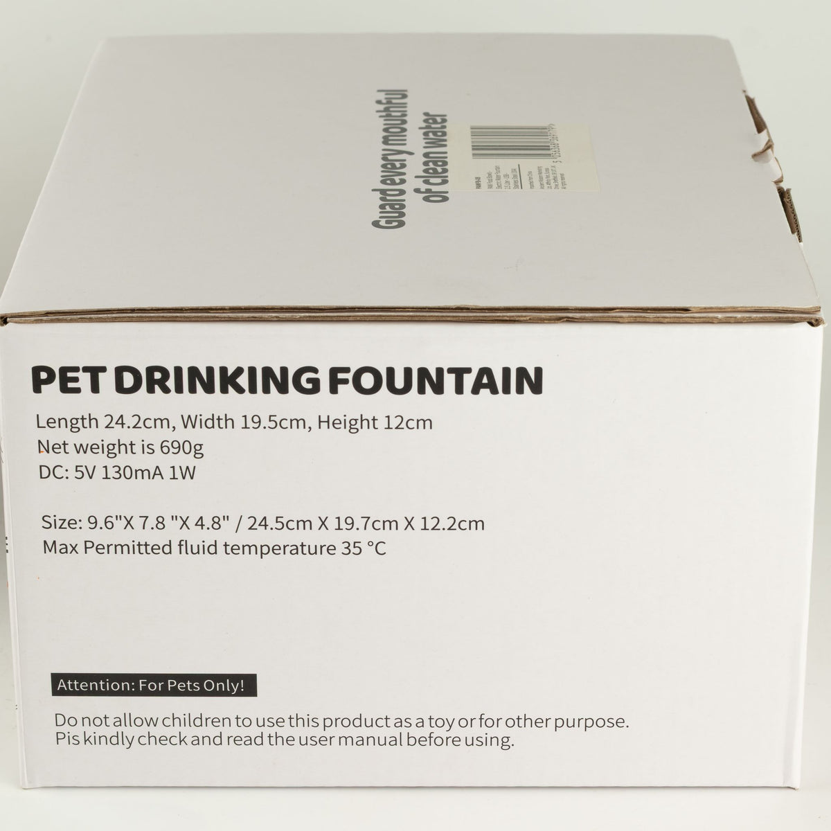 Fontanella elettrica per animali in acciaio inox – 2,5 litri, USB