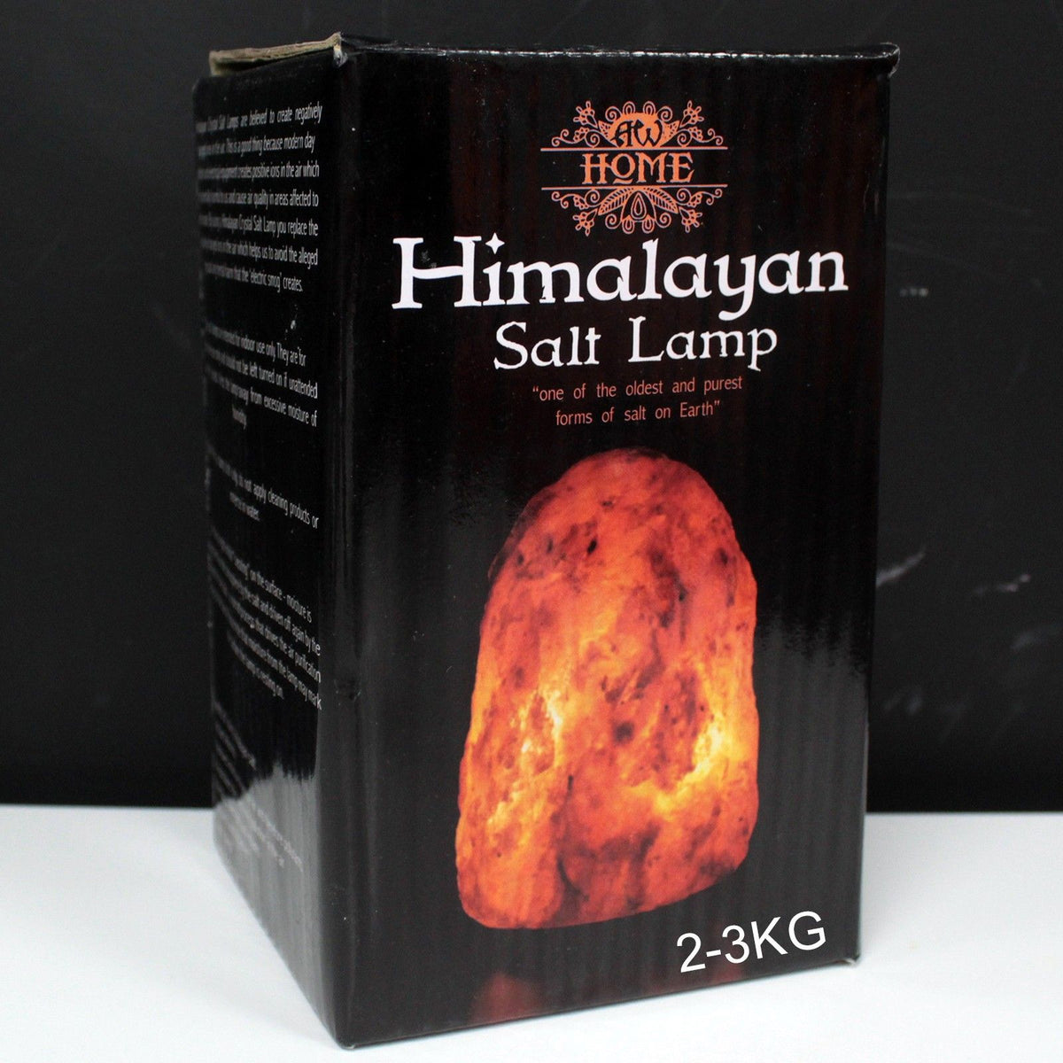 Lampada di sale dell'Himalaya naturale con base – 2-3 kg