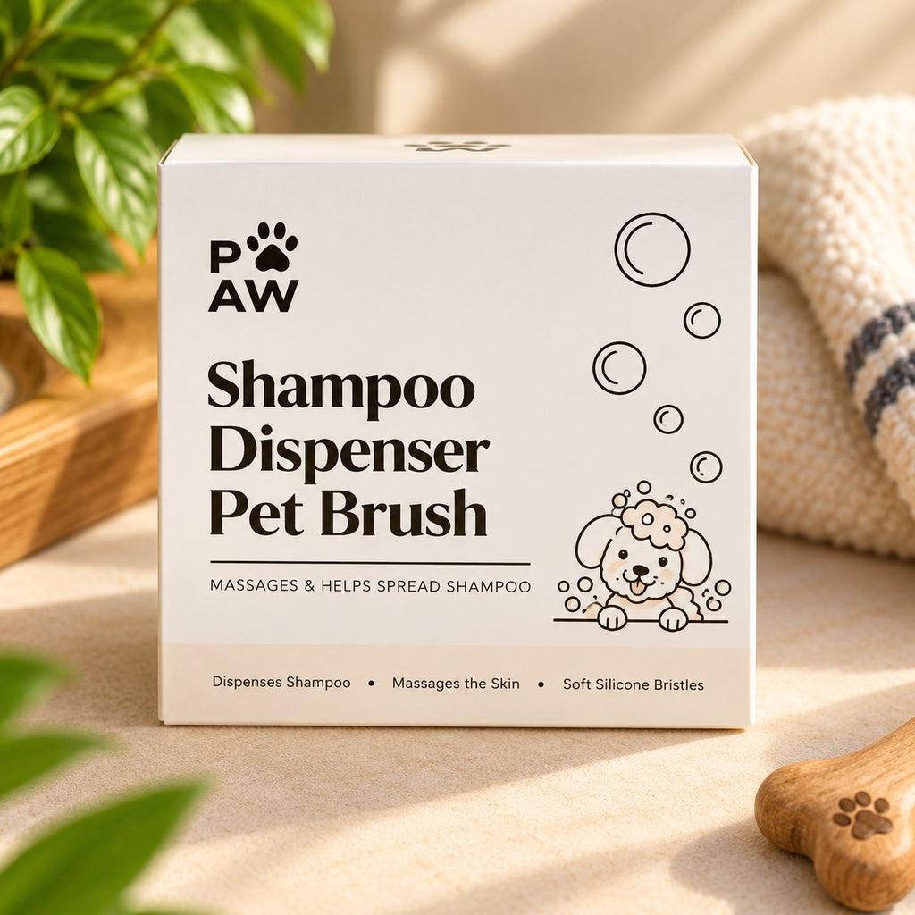Spazzola da bagno con dosatore di shampoo in silicone