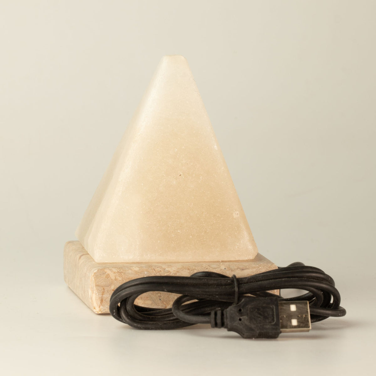 Lampada piramide in sale bianco USB – 9 cm, luce multicolore