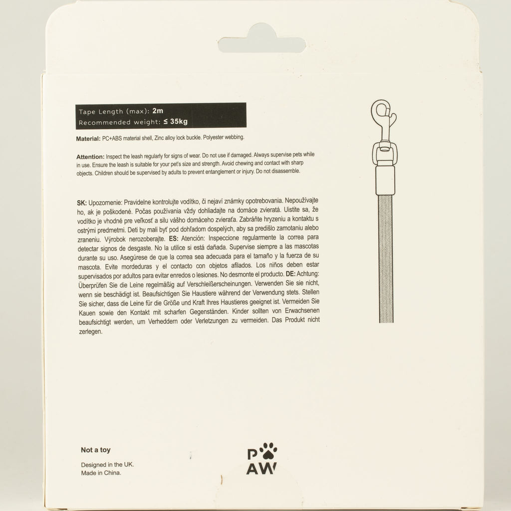 Guinzaglio avvolgibile Elephant Strap marrone – 2 m