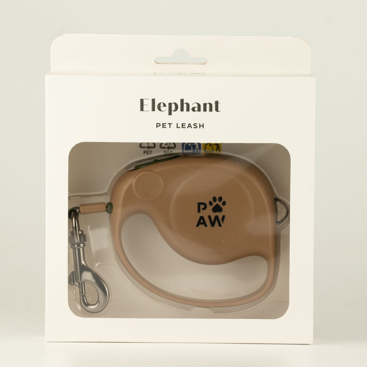 Guinzaglio avvolgibile Elephant Strap marrone – 2 m