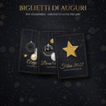 Biglietti di auguri di Natale 3D stampabili – set da 4