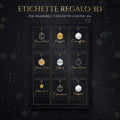 Etichette regalo di Natale 3D stampabili – PDF