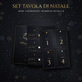 Set tavola di Natale stampabile – menu, segnaposto e numeri